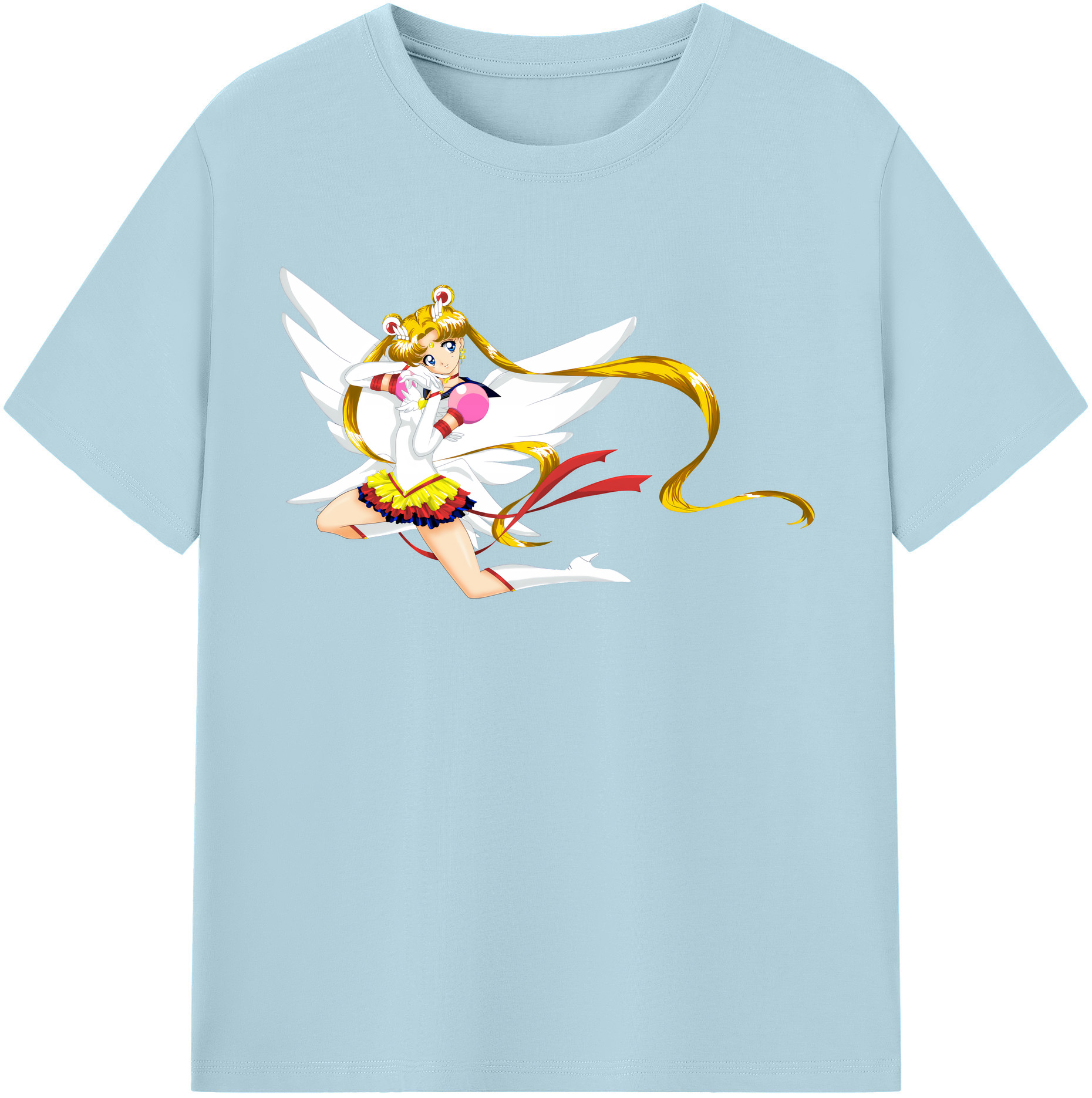 （画像用） 美少女戦士セーラームーン 月野 うさぎ つきの うさぎ Sailor Moon Tsukino Usagi 綿100％半袖Tシャツ（フロントプリント）